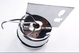 UP LED Mud Flap Hanger End 2" Light 9 Amber LEDs/Clear Lens Chrome #10982 Pair