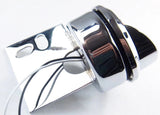UP LED Mud Flap Hanger End 2" Light 9 Amber LEDs/Clear Lens Chrome #10982 Pair