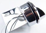 UP LED Mud Flap Hanger End 2" Light 9 Amber LEDs/Clear Lens Chrome #10982 Pair