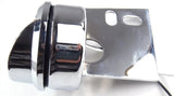 UP LED Mud Flap Hanger End 2" Light 9 Amber LEDs/Clear Lens Chrome #10982 Pair