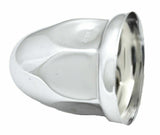 Lug Nut Covers Push-on 33 mm Standard Chrome 2 1/8" Tall HTS#11111 Set of 5