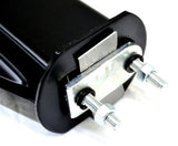 UP Mud Flap Hangers Spring Loaded Black 2 1/2" Bolt Spacing 30" Wide #11320 Pair