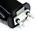 UP Mud Flap Hangers Spring Loaded Black 2 1/2" Bolt Spacing 30" Wide #11320 Pair