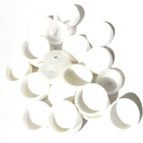 Screw Head Cover Set White for #10 #12 M5 Flat Back Screws PD12/12-100 Set of 10