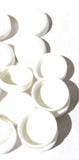 Screw Head Cover Set White for #10 #12 M5 Flat Back Screws PD12/12-100 Set of 10