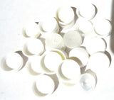 Screw Head Cover Set White for #10 #12 M5 Flat Back Screws PD12/12-100 Set of 10
