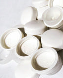 Screw Head Cover Sets Off White #10 #12 M5 Flat Bottom PD#12/12-106-10 Pack