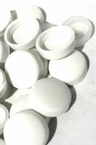 Screw Head Cover Sets Off White #10 #12 M5 Flat Bottom PD#12/12-106-10 Pack