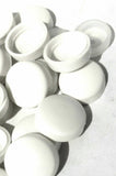 Screw Head Cover Sets Off White #10 #12 M5 Flat Bottom PD#12/12-106-10 Pack