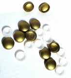 10 Screw Head Covers W/Backs for #10 #12 M5 Flat Back Brass Plastic PD#12/12-114
