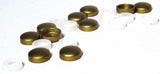 10 Screw Head Covers W/Backs for #10 #12 M5 Flat Back Brass Plastic PD#12/12-114