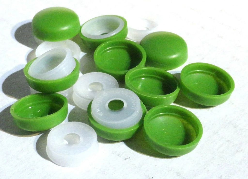10-Screw Head Cover Sets for #10 #12 M5 Flat Back Screws Smith Green PD12/12-141