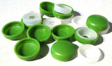 10-Screw Head Cover Sets for #10 #12 M5 Flat Back Screws Smith Green PD12/12-141