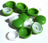 10-Screw Head Cover Sets for #10 #12 M5 Flat Back Screws Smith Green PD12/12-141