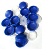 10 Screw Head Covers W/Backs for #10 #12 M5 Flat Back Calif. Blue PD#12/12-150