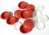Screw Head Covers for #10 #12 M5 Flat Back Burnt Orange #12/12-167 (10 Sets)