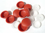 Screw Head Covers for #10 #12 M5 Flat Back Burnt Orange #12/12-167 (10 Sets)