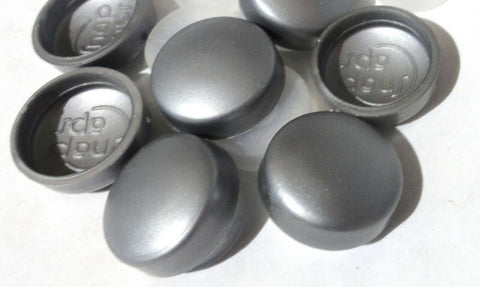 Screw Head Covers for #10 #12 M5 Flat Back Silver Gray #12/12-172 (10 Sets)