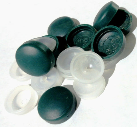 Screw Head Cover Sets Forest Green #10 #12 M5 Flat Back PD#12/12-177-10 Pack