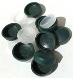 Screw Head Cover Sets Forest Green #10 #12 M5 Flat Back PD#12/12-177-10 Pack