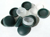 Screw Head Cover Sets Forest Green #10 #12 M5 Flat Back PD#12/12-177-10 Pack