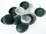 Screw Head Cover Sets Forest Green #10 #12 M5 Flat Back PD#12/12-177-10 Pack