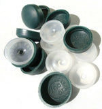 Screw Head Cover Sets Forest Green #10 #12 M5 Flat Back PD#12/12-177-10 Pack