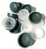 Screw Head Cover Sets Forest Green #10 #12 M5 Flat Back PD#12/12-177-10 Pack
