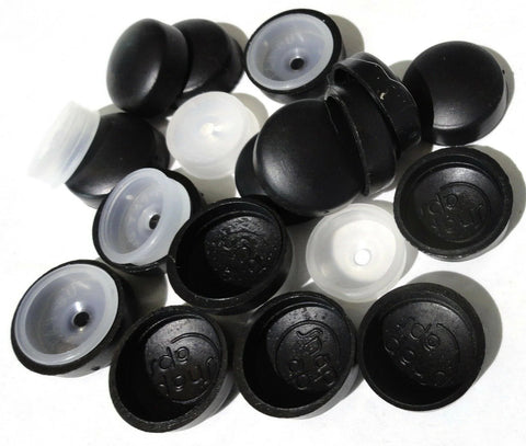 Screw Head Cover Sets for #10 #12 M5 Flat Back Screws Black PD12/12-180(10 Sets)