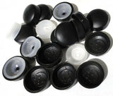 Screw Head Cover Sets for #10 #12 M5 Flat Back Screws Black PD12/12-180(10 Sets)