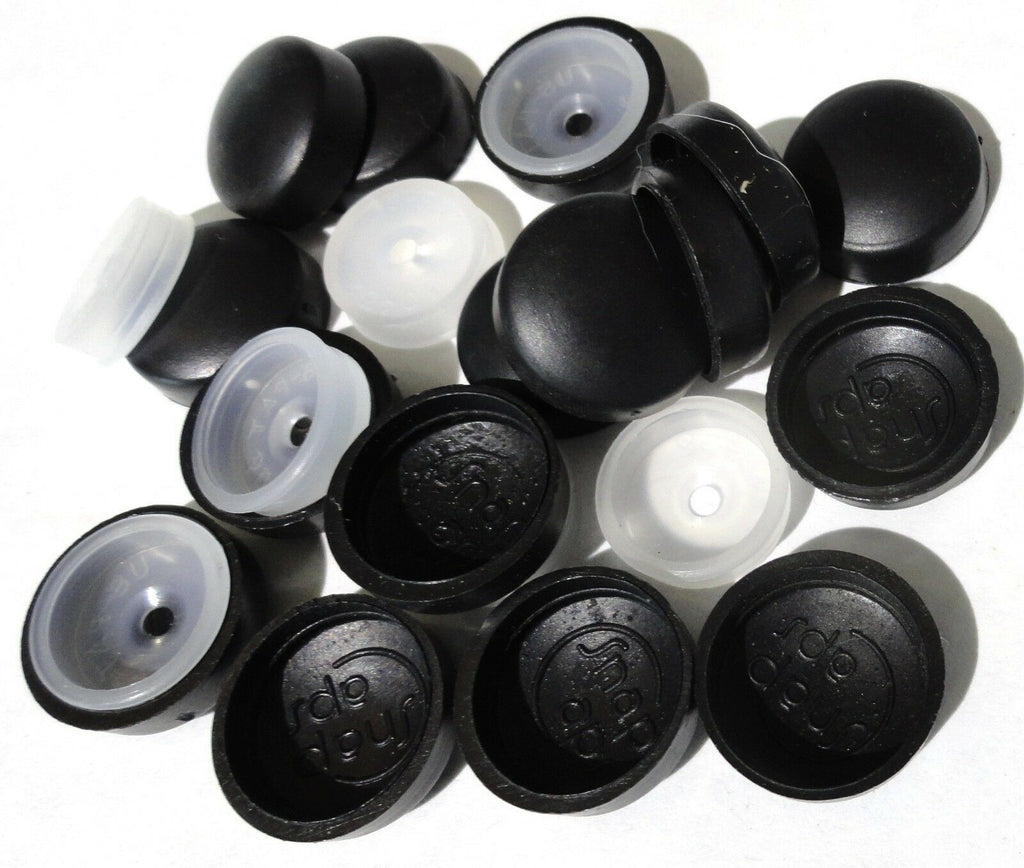 Screw Head Cover Sets for #10 #12 M5 Flat Back Screws Black PD12/12-180(10 Sets)