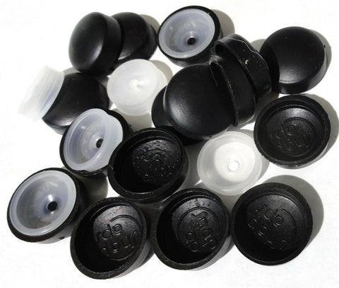 Screw Head Cover Sets for #10 #12 M5 Flat Back Screws Black PD12/12-180(10 Sets)
