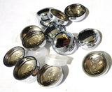 Screw Head Covers for #10 #12 M5 Flat Back Screws Chrome 12/12-Chr (10 Pack)