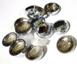 Screw Head Covers for #10 #12 M5 Flat Back Screws Chrome 12/12-Chr (10 Pack)