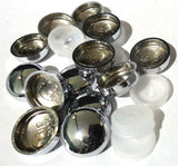 Screw Head Covers for #10 #12 M5 Flat Back Screws Chrome 12/12-Chr (10 Pack)