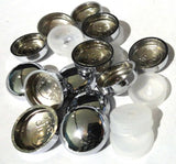 Screw Head Covers for #10 #12 M5 Flat Back Screws Chrome 12/12-Chr (10 Pack)