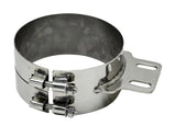 Butt Exhaust Clamp Peterbilt 7" ID., 3-1/2" W/Straight Bracket SS #13523-S Each