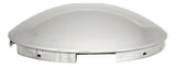 UP Front Hub Caps 5 Even Notches Dome Stainless Steel 7/16" Lip #20094 Pair