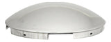 UP Front Hub Caps 5 Even Notches Dome Stainless Steel 7/16" Lip #20094 Pair