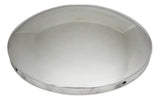 Front Hub Cap No Notches Dome Stainless-Aluminum Wheel 1/2" Lip UP#20101 Pair
