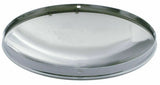 Front Hub Cap No Notches Dome Stainless-Aluminum Wheel 1/2" Lip UP#20101 Pair