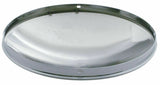 Front Hub Cap No Notches Dome Stainless-Aluminum Wheel 1/2" Lip UP#20101 Pair