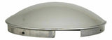 Front Hub Caps for 4 Notch Kenworth Freightliner 7/16" Lip SS Dome UP#20106-Pair