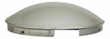Front Hub Caps for 4 Notch Kenworth Freightliner 7/16" Lip SS Dome UP#20106-Pair