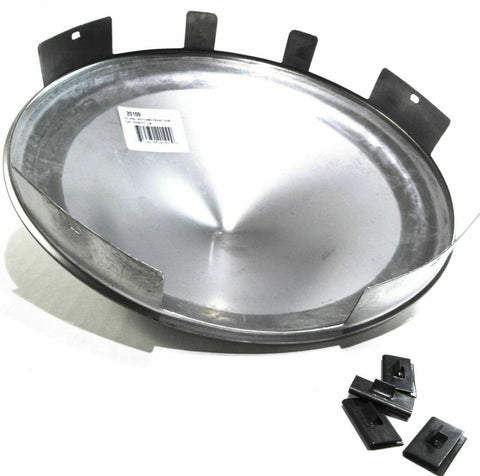 Front Hubs Cap for Aluminum Wheel Universal Pointed Cone SS 1" Lip UP#20109 Pair