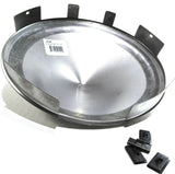 Front Hub Cap for Aluminum Wheel Universal Pointed Cone SS 1" Lip UP#20109 Each