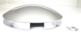 Front Dome Hub Cap 4 Even Notches Stainless 1" Lip Aluminum Wheel UP20118 Each