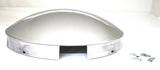 Front Dome Hub Cap 4 Even Notches Stainless 1" Lip Aluminum Wheel UP20118 Each
