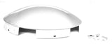 For Peterbilt Stainless Front Hub Caps 5 Even Notch Dome 1" Lip UP20119 Pair