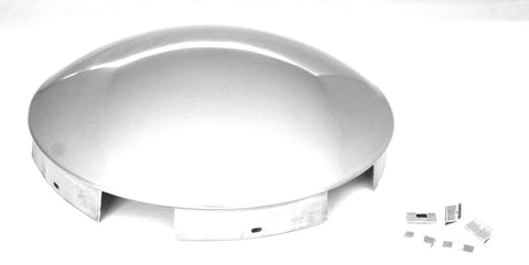 For Peterbilt Stainless Front Hub Cap 5 Even Notch Dome 1" Lip UP20119 Each